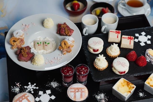 [September to November] Autumn Kyoto Afternoon Tea Set "Chestnuts and Autumn Leaves Viewing" + Shrine Garden Ticket