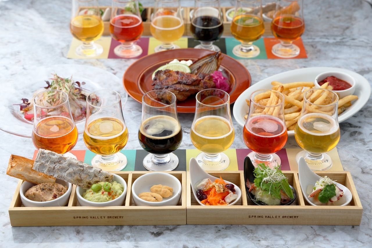 Mondays & Tuesdays only — 3-hour all-you-can-drink: CRAFT TAPAS COURSE (includes beer flight & free flow) ¥5,500