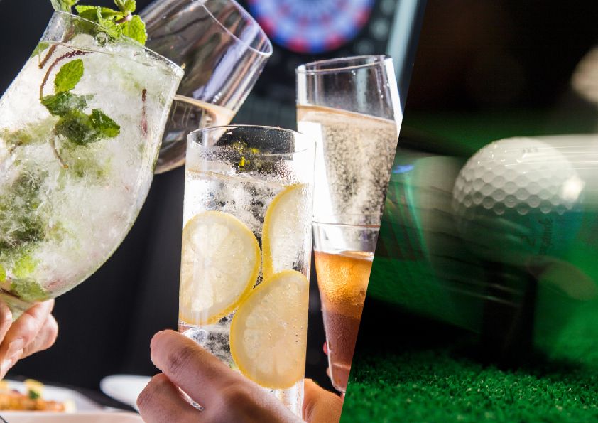 2次会プラン（1.5H飲み放題+軽食付き）『ゴルフカラオケ個室』