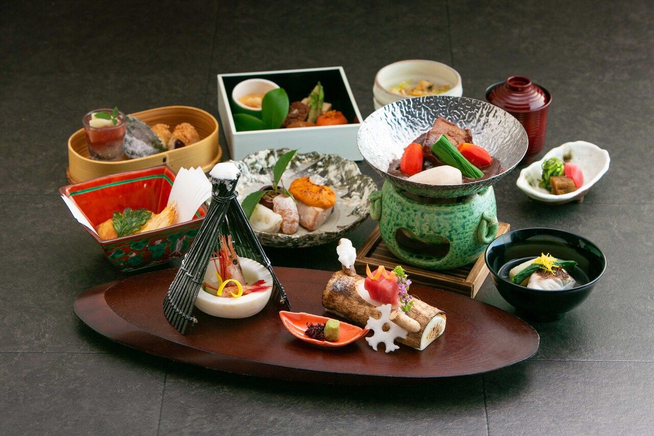 乾杯用スパークリングワイン付プラン 旬会席