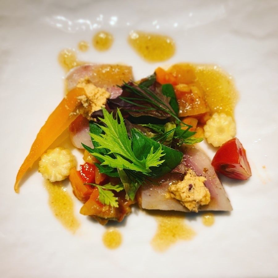 Lunch course (main dish: roast lamb)
