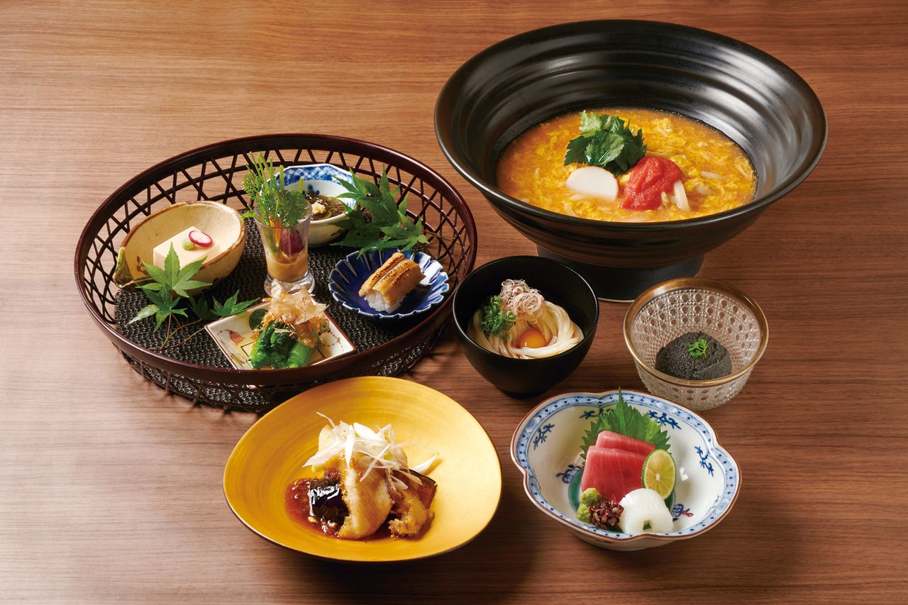 Welcome Drink and Udon Kaiseki Course￥5,500