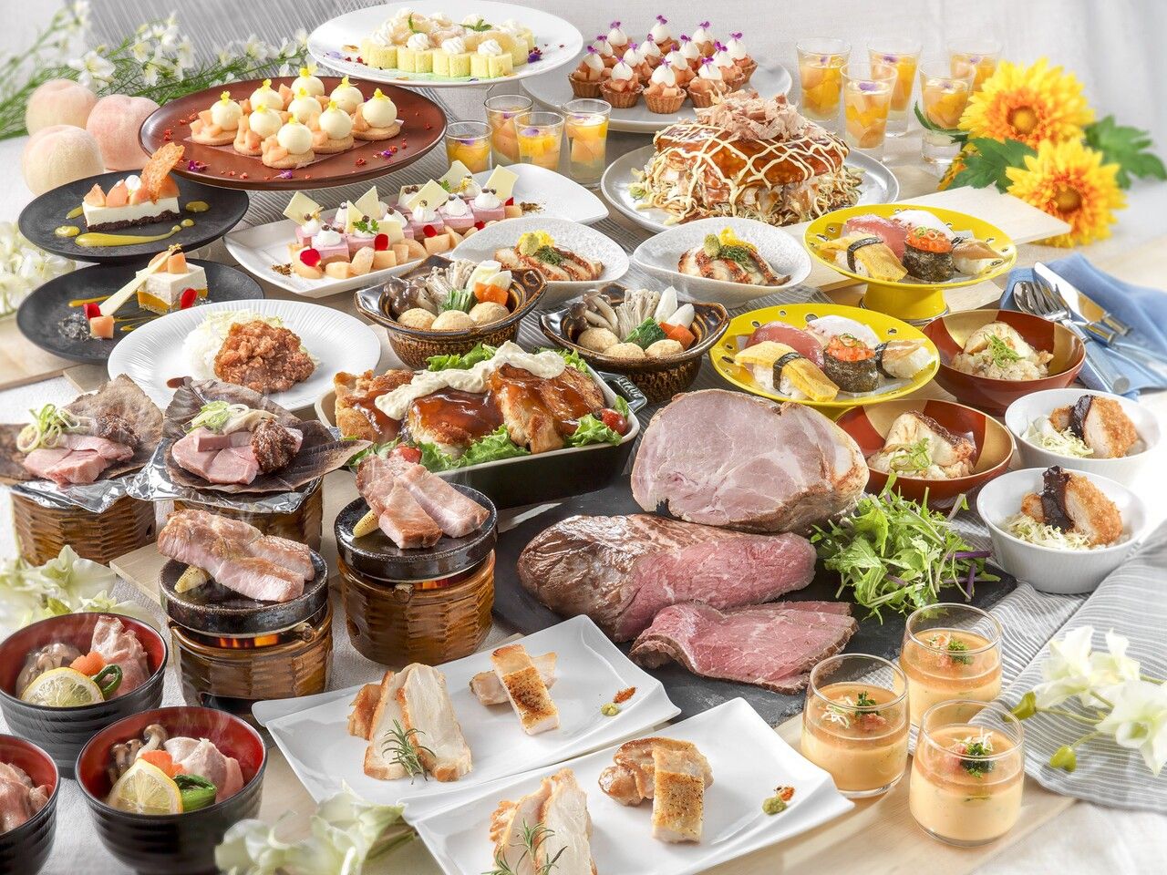 Lunch (Adults) "Summer Premium Buffet" - A culinary exploration of local delicacies -