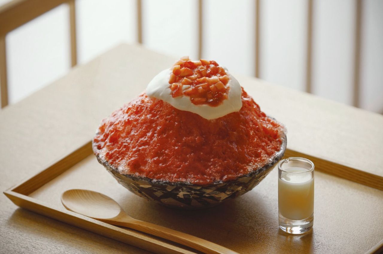 Strawberry Yohgurt Shaved Ice