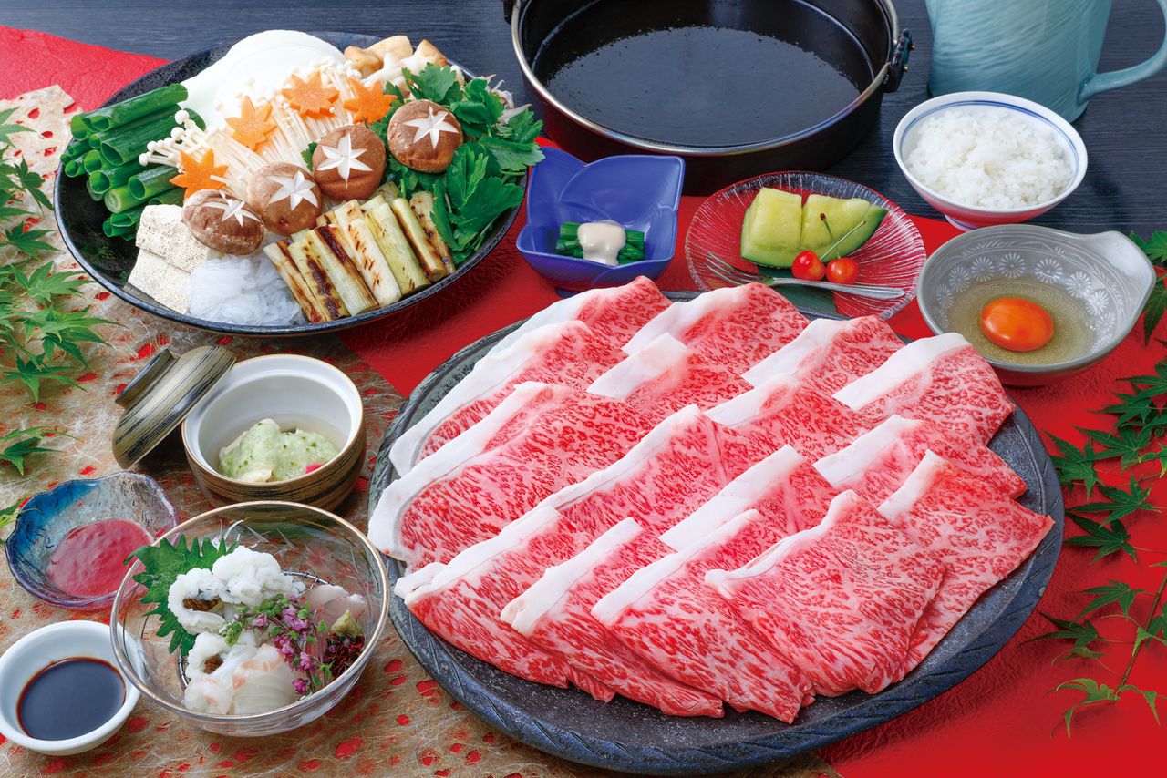 Sukiyaki course