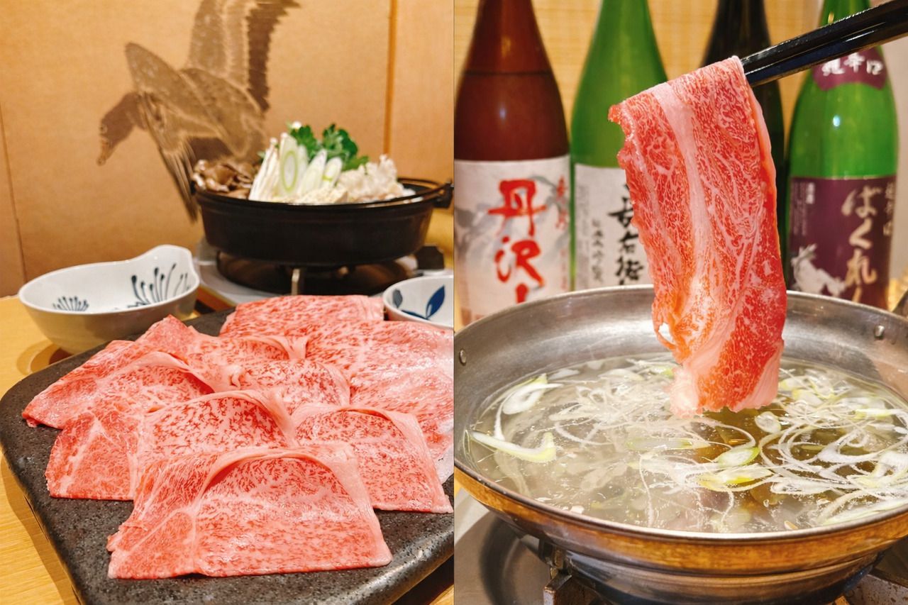 [Japanese Black Wagyu Beef Sukiyaki or Shabu-Shabu]