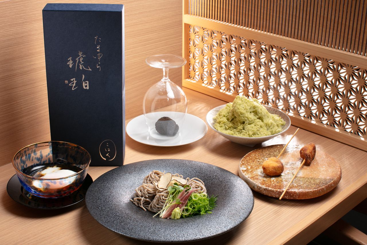【新メニュー】トリュフ蕎麦会席