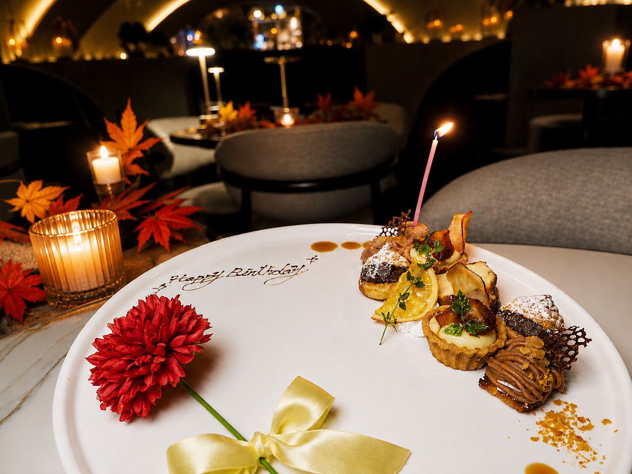 『ランチ』フラワー記念日プレート（Anniversary plate）