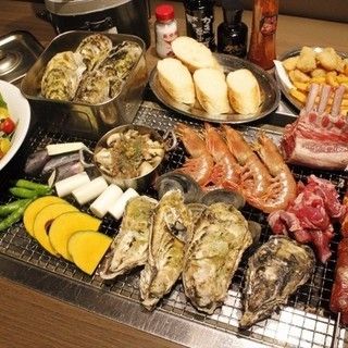 4名様～かき小屋満腹満足コース(要2日前予約)