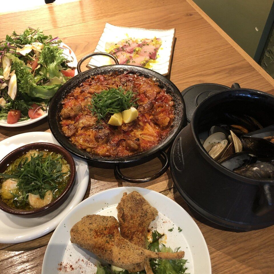 パエリア食べるならムチョマスコース【飲み放題付き120分】