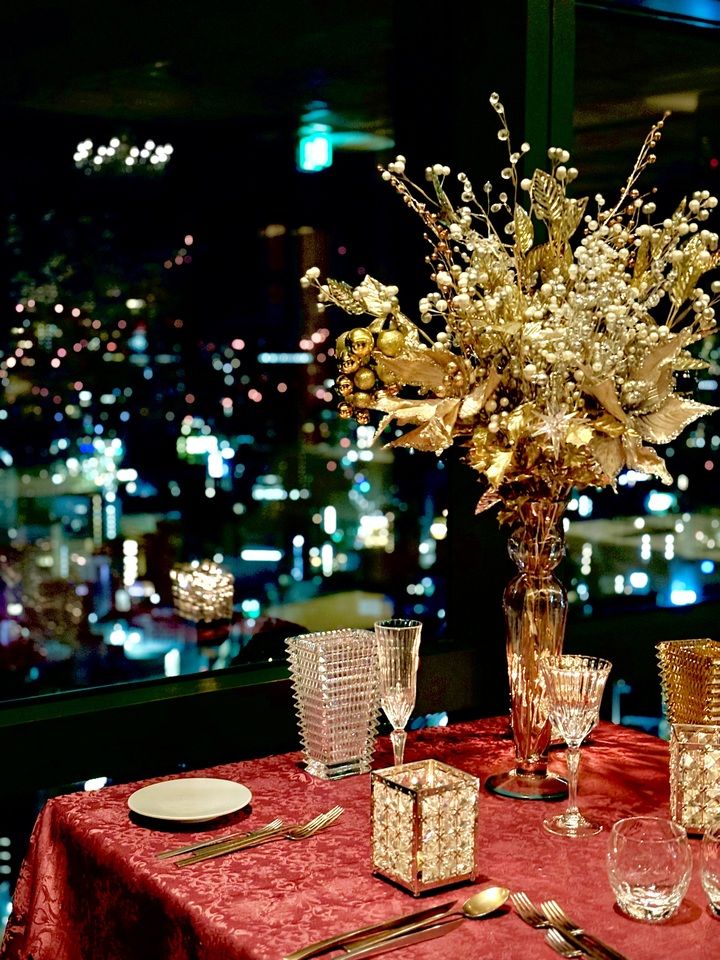 【窓側席確約(シャンパンハーフボトル付き)】X'masディナー全7品￥35,000-