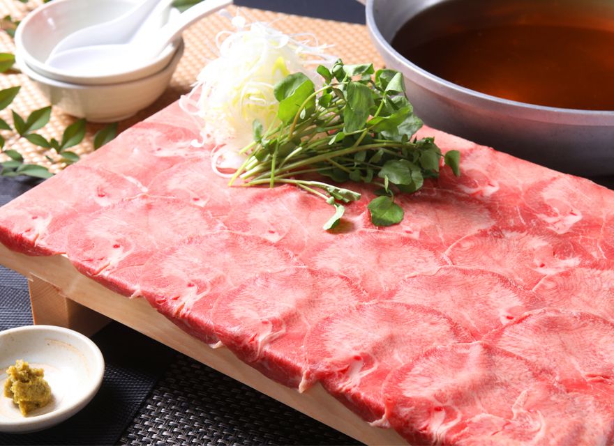 春の鮮魚と牛タンつゆしゃぶコース・飲み放題付　全7品
