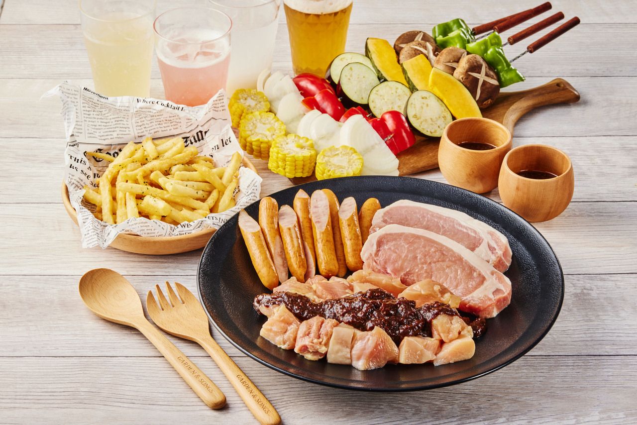 鶏・豚焼きBBQプラン