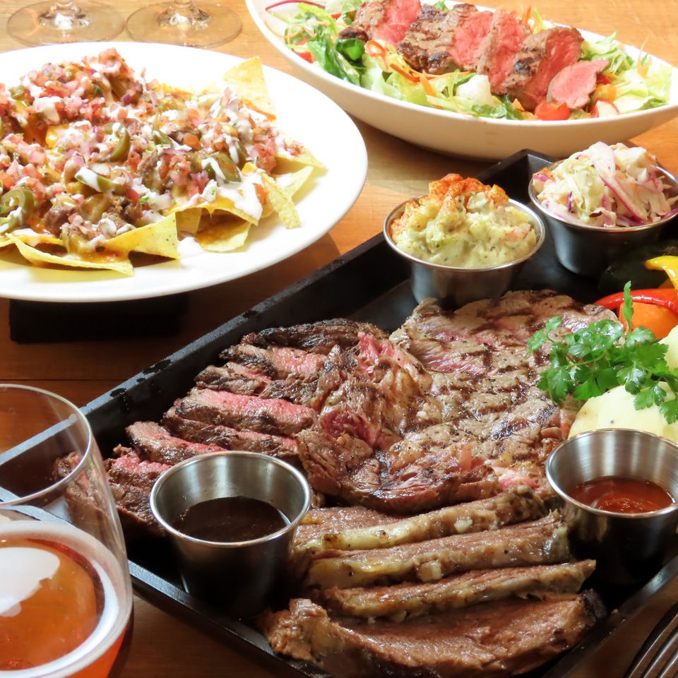 [All Beef Special Course]  Ribeye Steak, Wagyu Brisket, and Filet Mignon Steak course ¥7,000