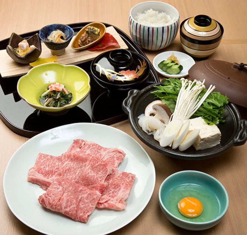 Lunch kaiseki zen 5,000yen ～"Wagyu Beef Sukiyaki Meeting Seat"