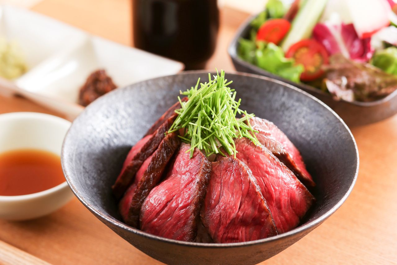 【土日祝限定ランチ】但馬牛ステーキ丼 [ 1日10食限定 ]