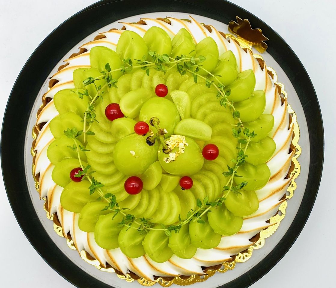  [Menu Specialité] 7 dishes + glass of champagne + seasonal fruit tart + bouquet of 12 roses 
