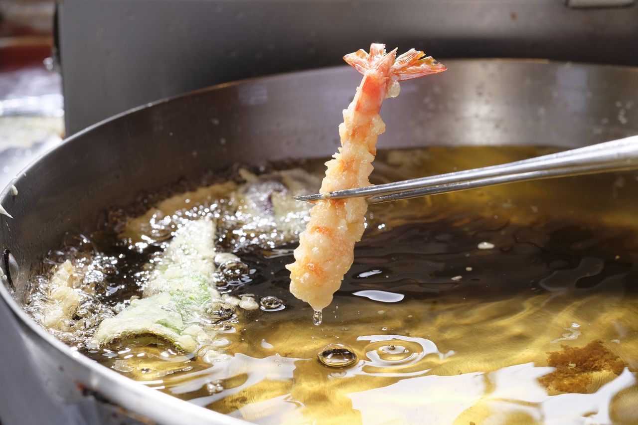 Lunch tempura course