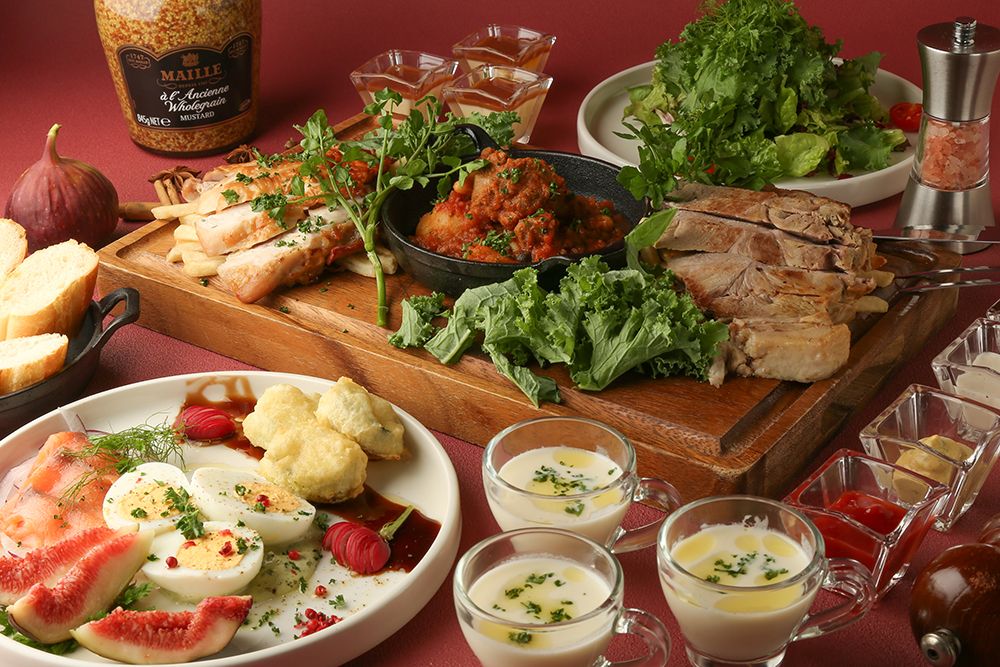 〈"Urban Dinner in 虎ノ門"TRADソファ席〉STANDARD - 迷ったら全部いく3種のMEAT TABLE×世界を旅するウイスキーとともに-飲み放題-120分-