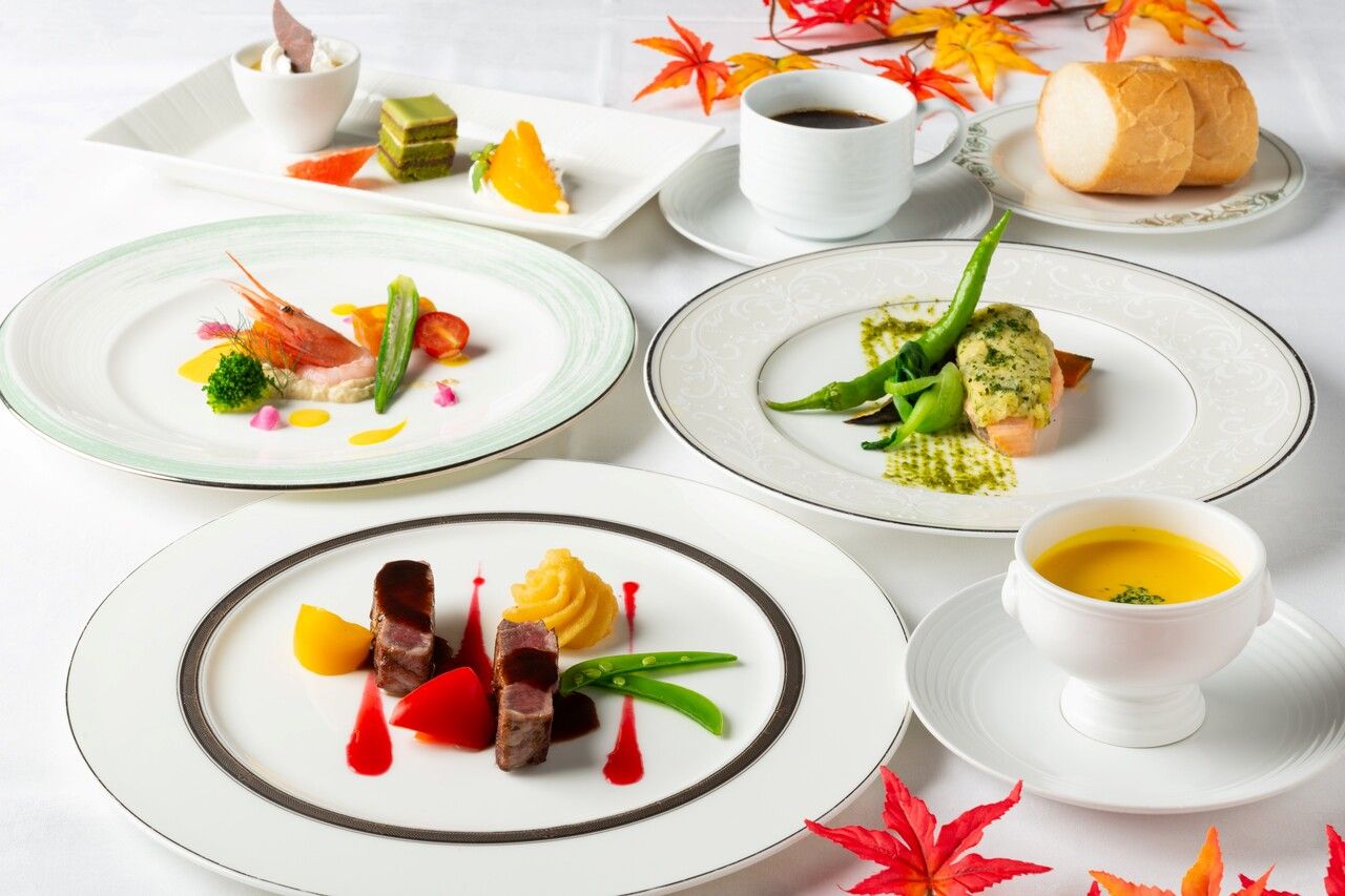 ランチコース　プレジール　選べる前菜＆魚料理と牛フィレ肉　全5品+選べる乾杯１ドリンク付