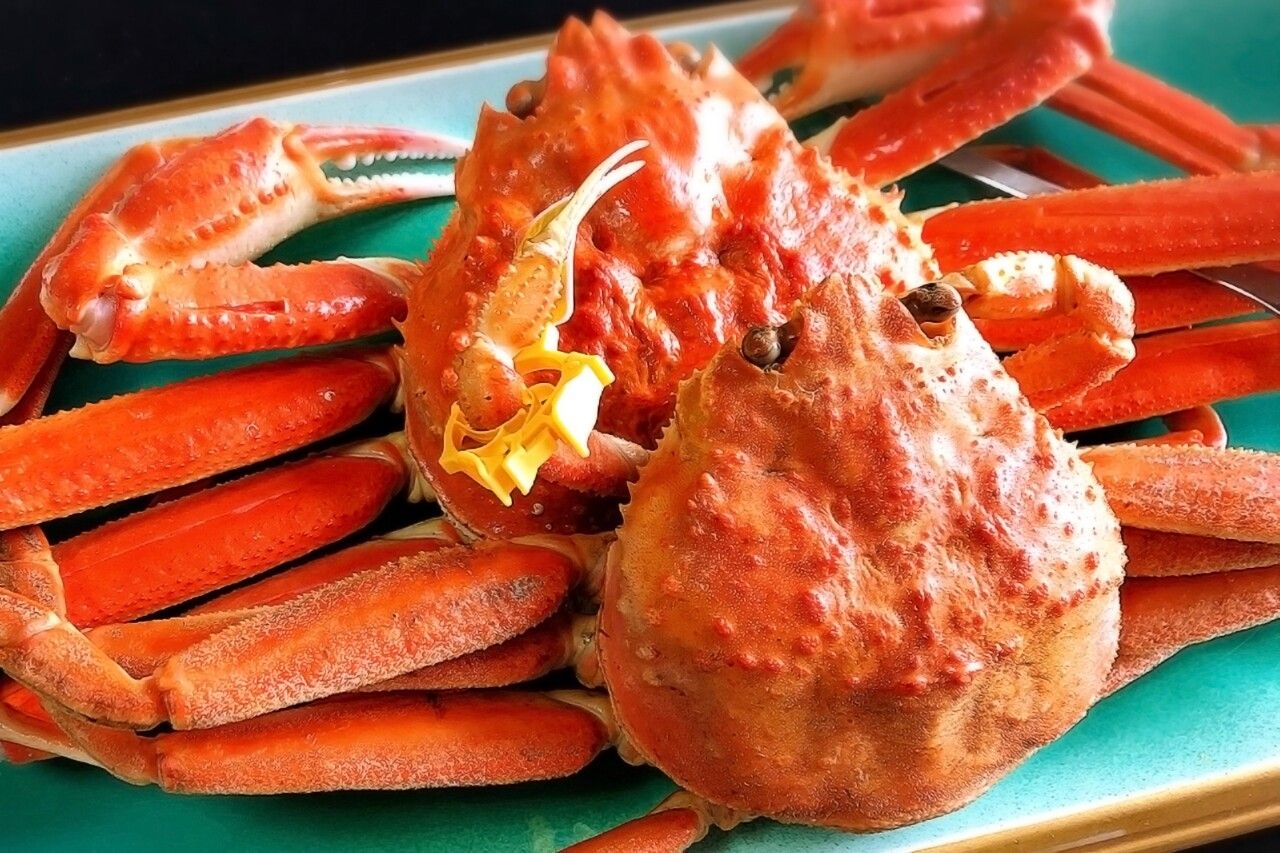 Echizen crab and seasonal Omakase course