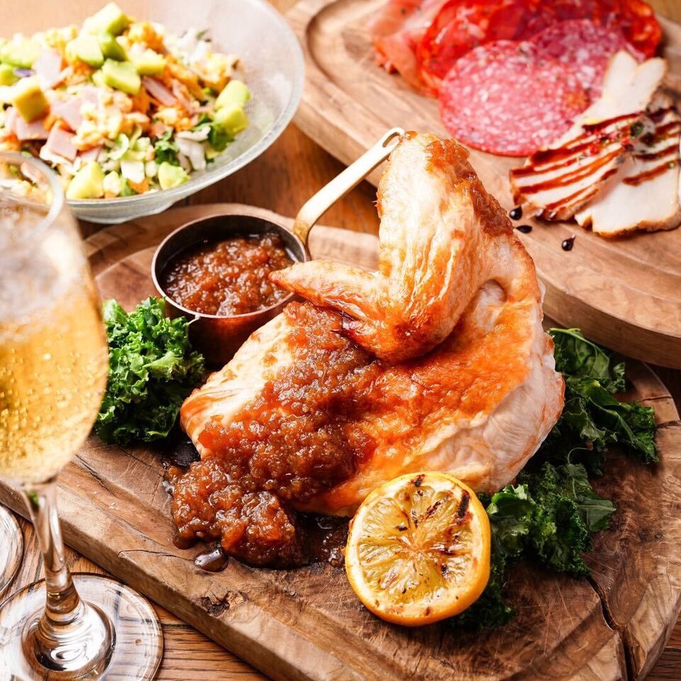 【2H飲み放題】(クラフトビール4種含ビール5種・スパークリングも) シャルキュトリーからUS産アンガス牛チャックアイステーキ！ベルナルデュス贅沢コース...6,600yen 2名様~