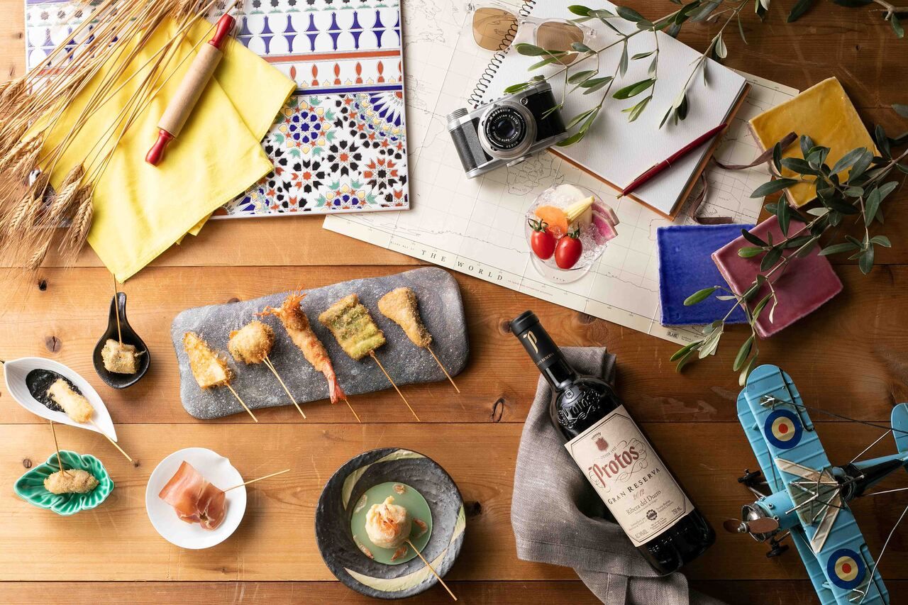 (Online reservations only) Chef's choice 8-skewer assortment (includes appetizer, dessert, and coffee)