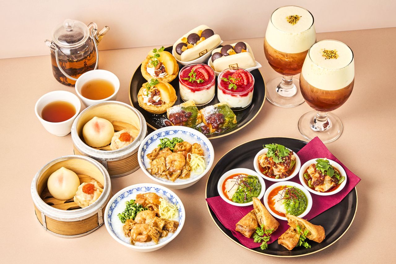 14時【厳選中国茶が飲めるカフェフリー付き】　チャイニーズアフタヌーンティー