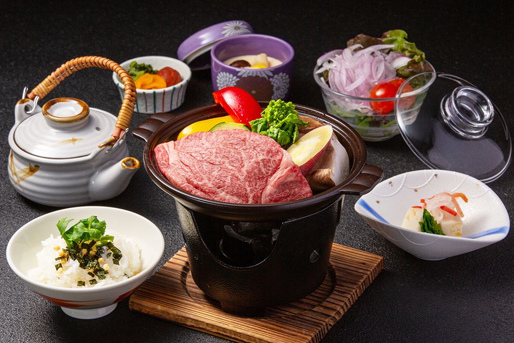 Awa beef ceramic grill set meal