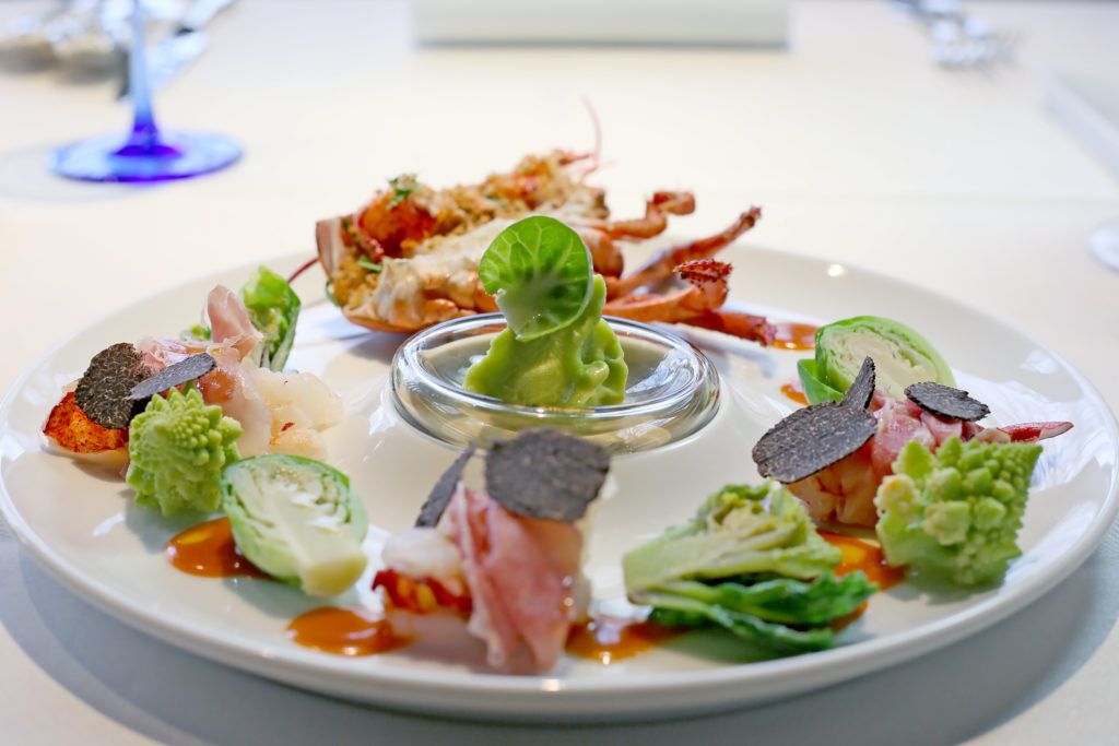 Chimera dinner course + 3 types of wine (sparkling, white, red)