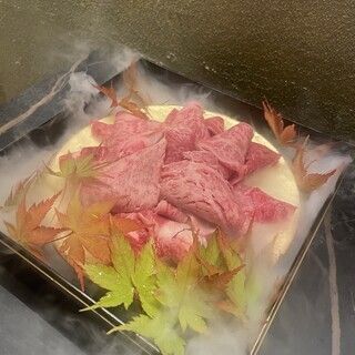 [A5-Rang-zertifiziertes Omi-Rindfleisch „Miyako-Kurs“] ~Spezialkurs, bei dem Sie Sukiyaki und Shabu-Shabu genießen können~