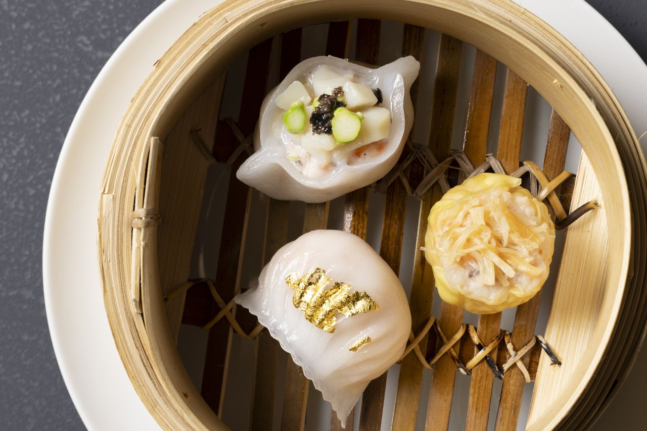 当店自慢のチャーシュー包が入ったシグネチャーランチコース　全５品