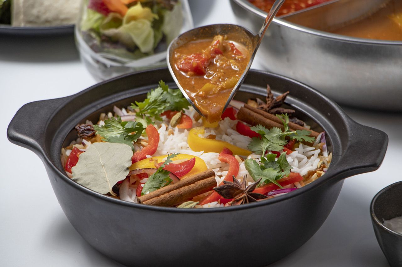 Sapporo Soup Curry Shabu‑Shabu & Spice Biryani — Two‑Flavor Hot Pot Course (choose between hot pot broth or our secret sauce)