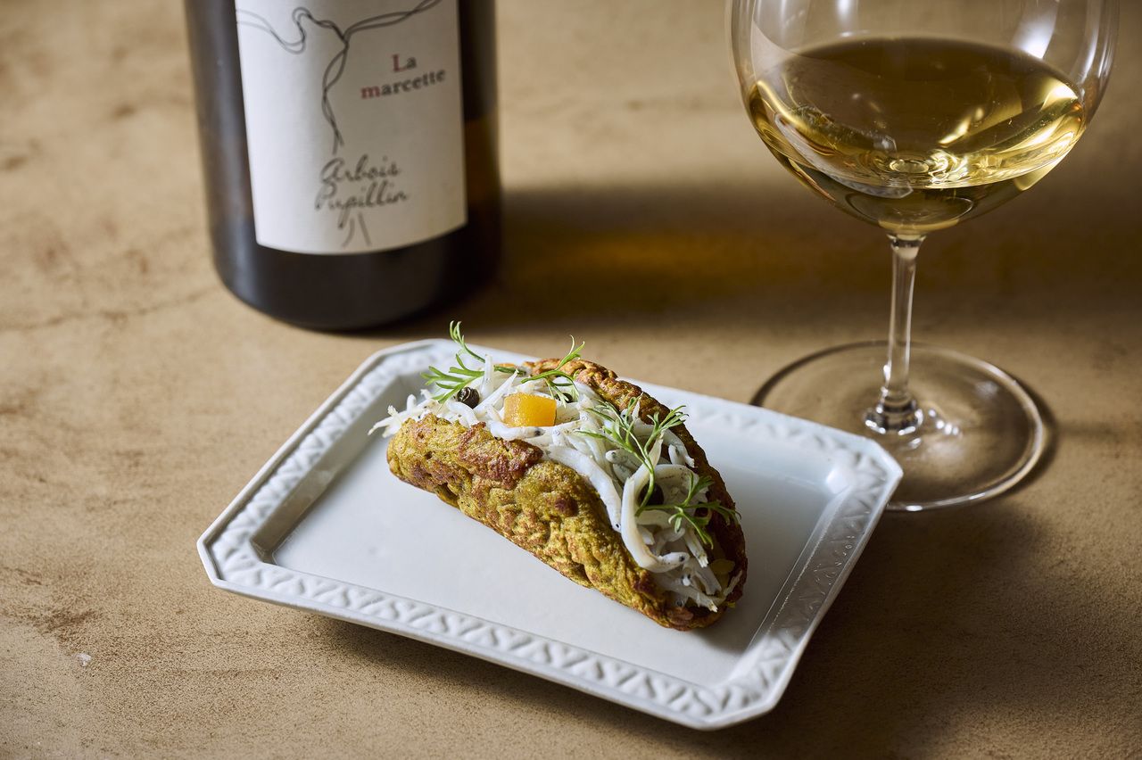 Dinner course with alcohol pairing 