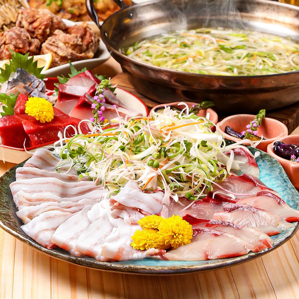 エビスと旬を堪能】脂の乗った九州の鰤と九州豚のしゃぶしゃぶと旬の天婦羅が味わえるプラン