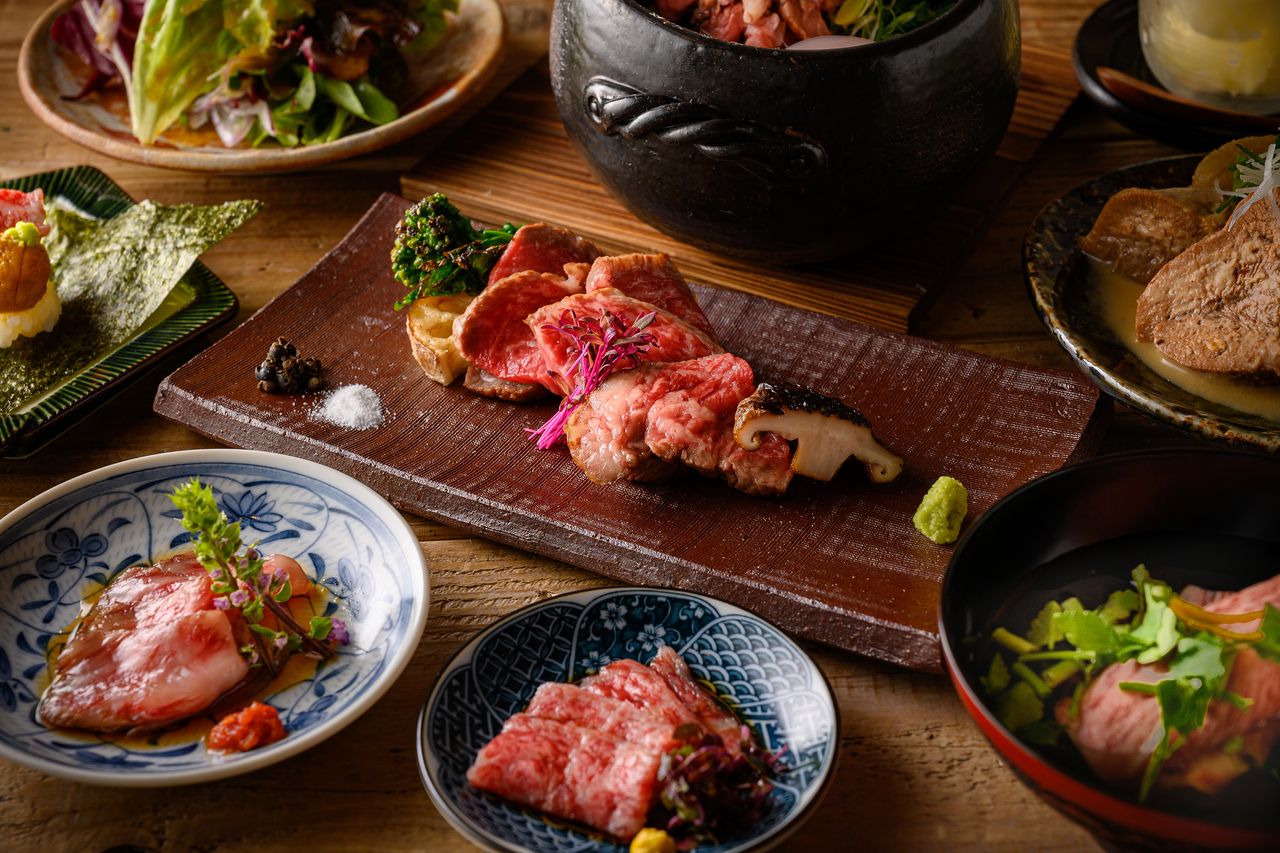 [Niku Yorozu (Olive Beef Lean Thigh) Course]