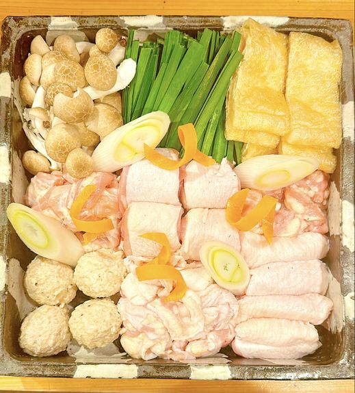 【Whole Kumano Jidori Chicken! Sashimi & Hot Pot Course】 Skewers are not included in this course.