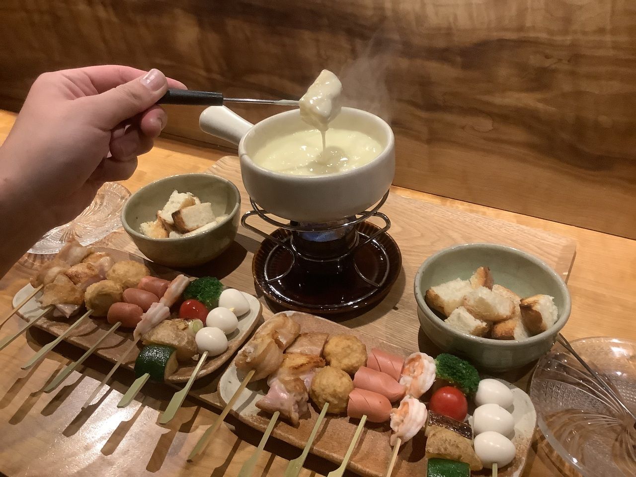 [Limited Time Offer] Tori Tokidoki Cheese Fondue Skewer Hot Pot