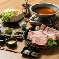 あぐー豚と特選沖縄黒毛和牛のしゃぶしゃぶコース