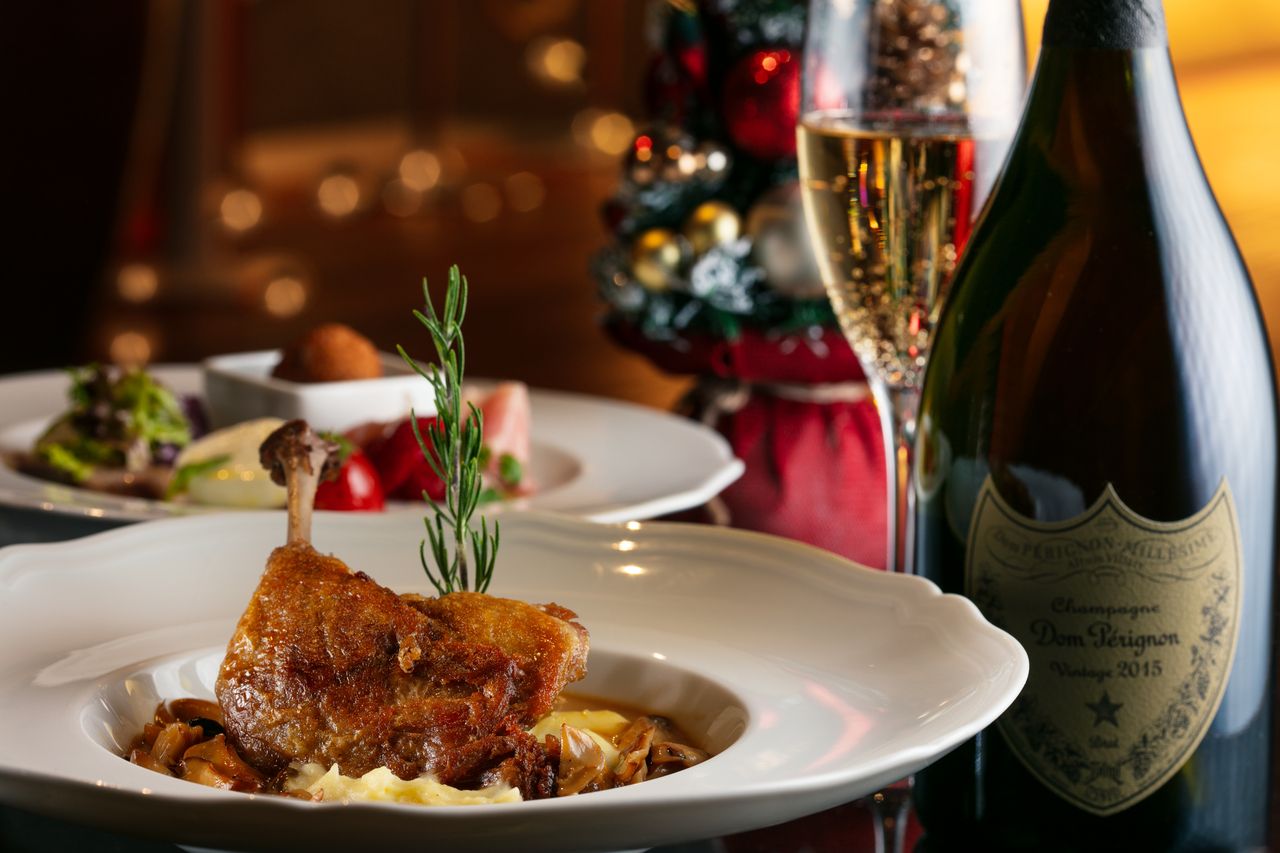 【ディナータイム限定】ドンペリフリーフロー付きディナープラン