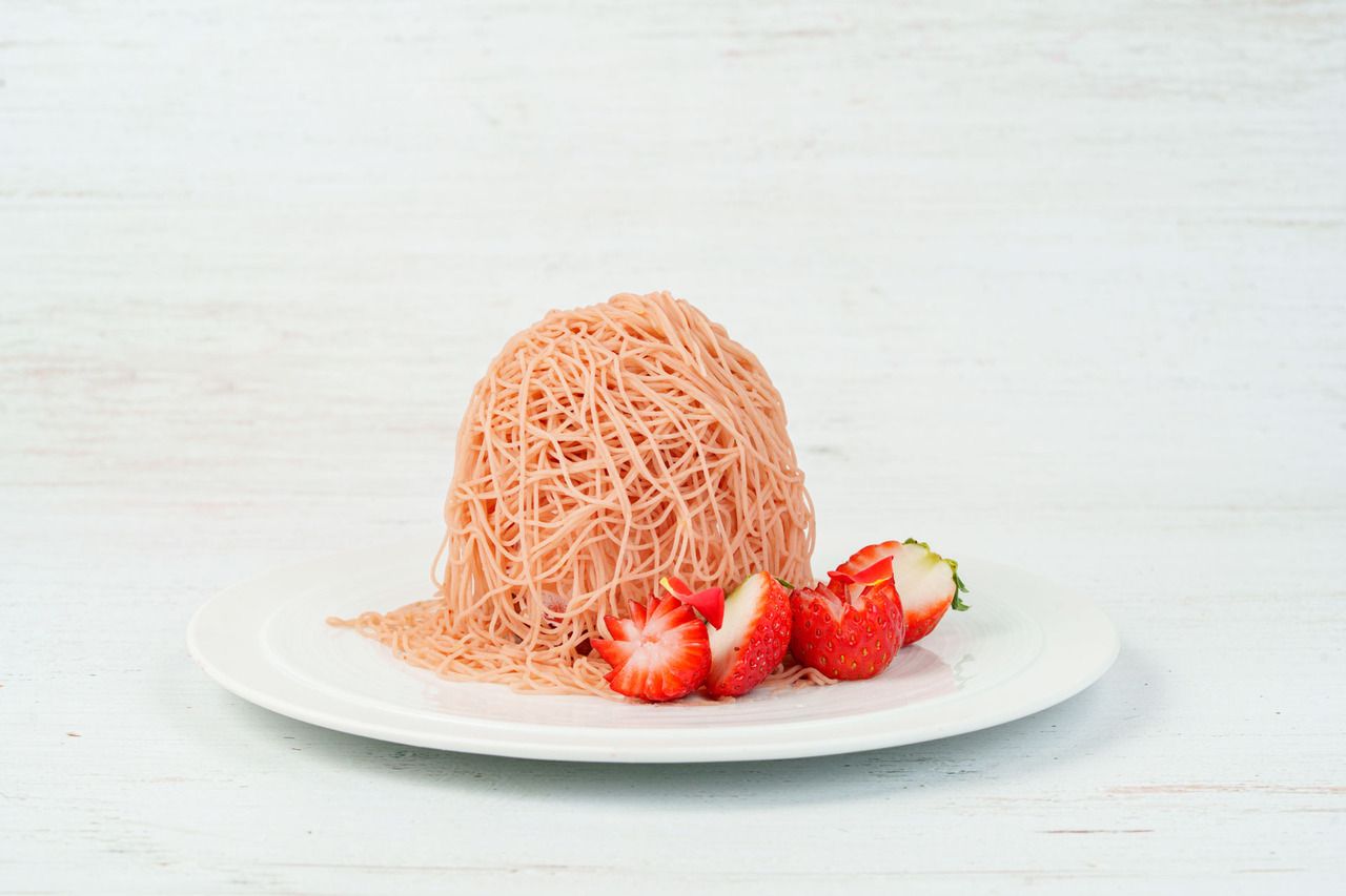 ＊平日【季節限定】いちごと栗のモンブラン