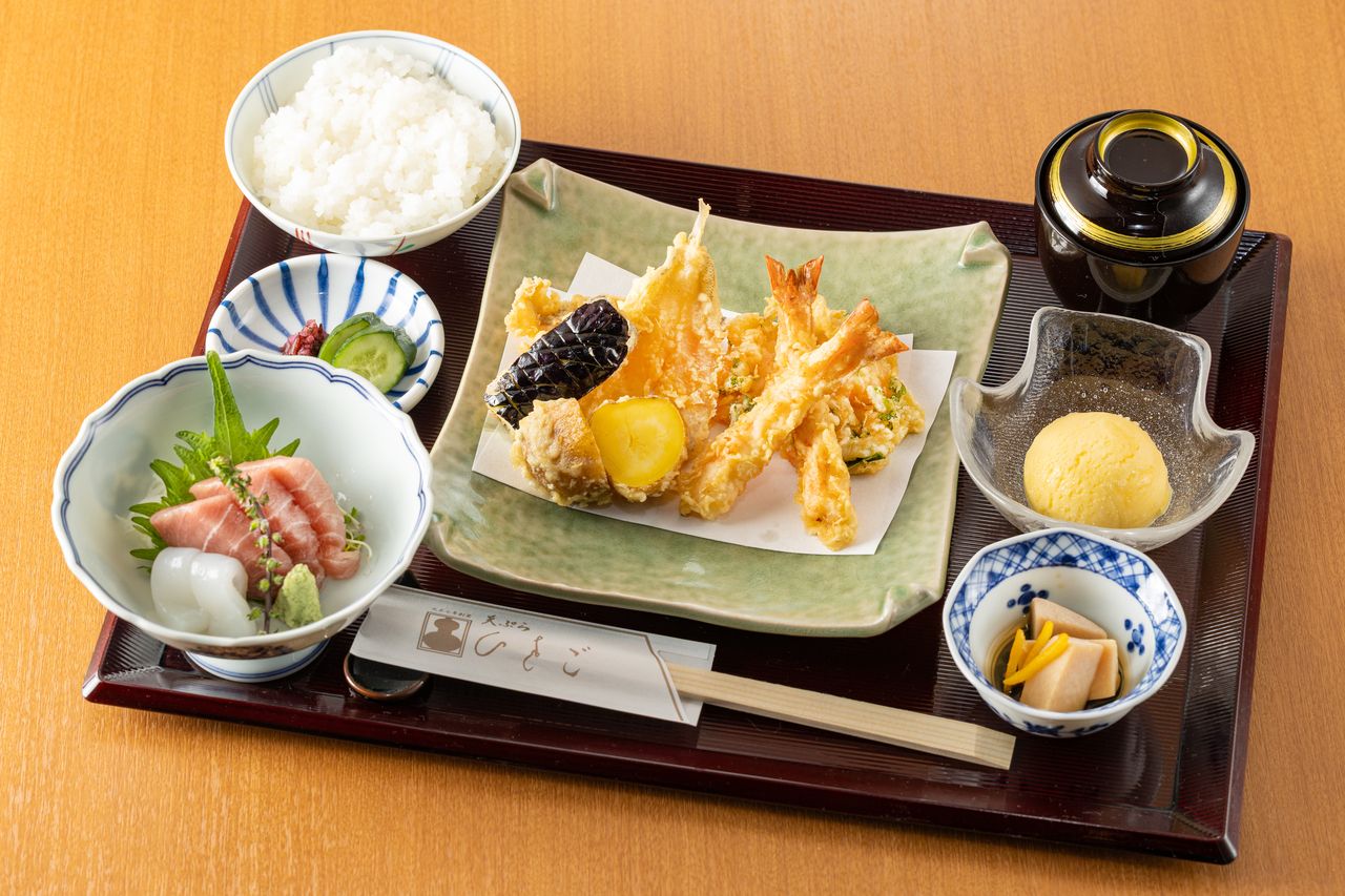 天ぷらお造り御膳