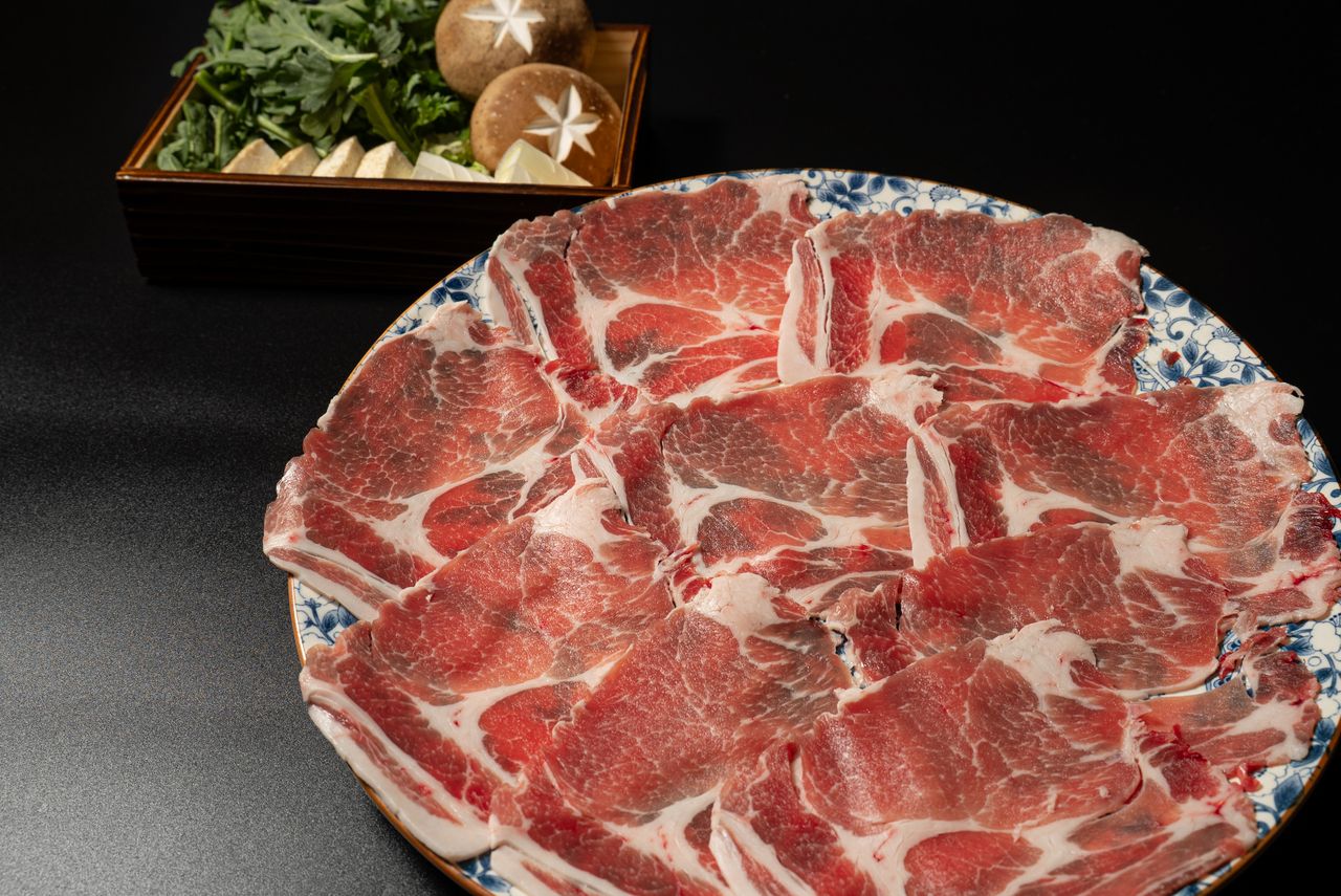 Domestic pork sukiyaki set