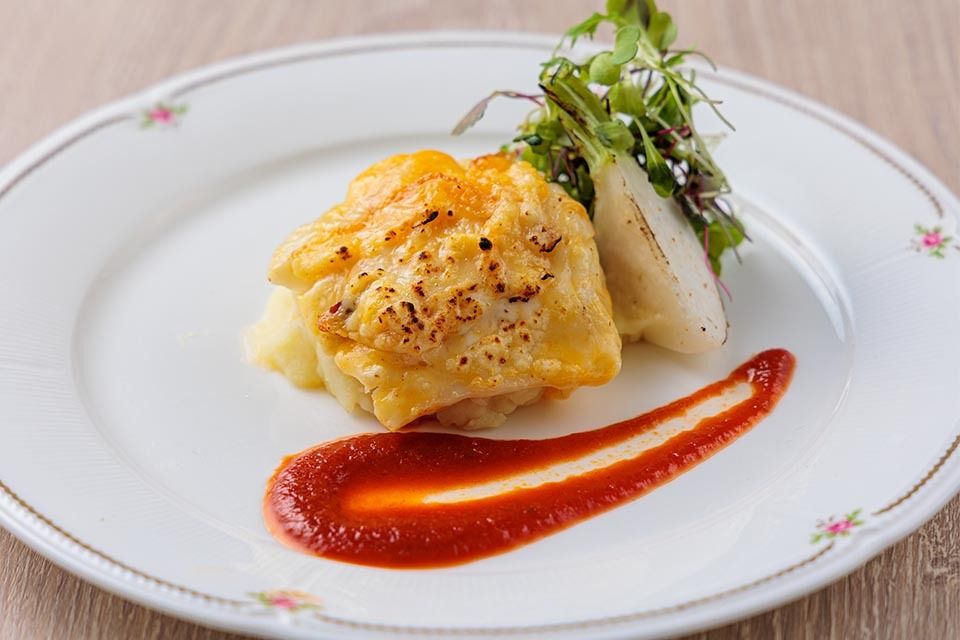 【3/3～3/16】タラのチーズ焼き　トマトソース