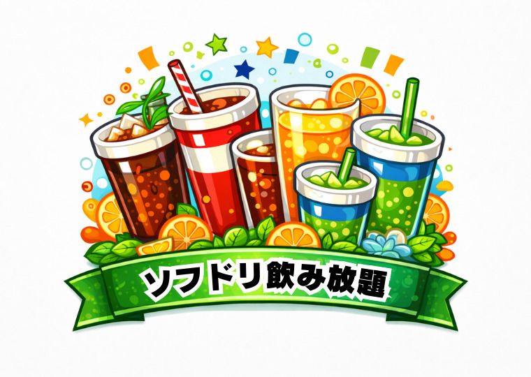 ★ソフドリ飲み放題（ソフトドリンクのみ）