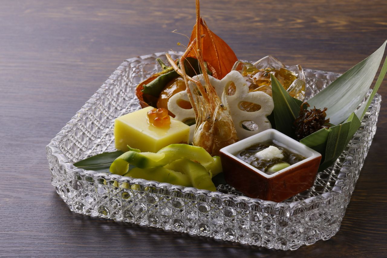 【京都怀石料理晚餐】7道菜，1道汤