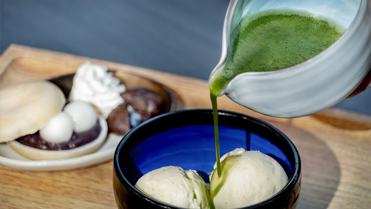 抹茶のアフォガード