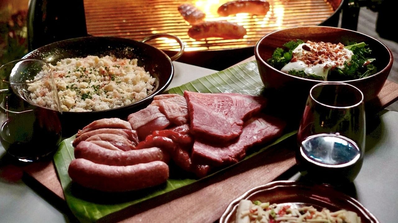 Japanese Black Wagyu Beef Terrace BBQ with all-you-can-drink non-alcoholic beverages