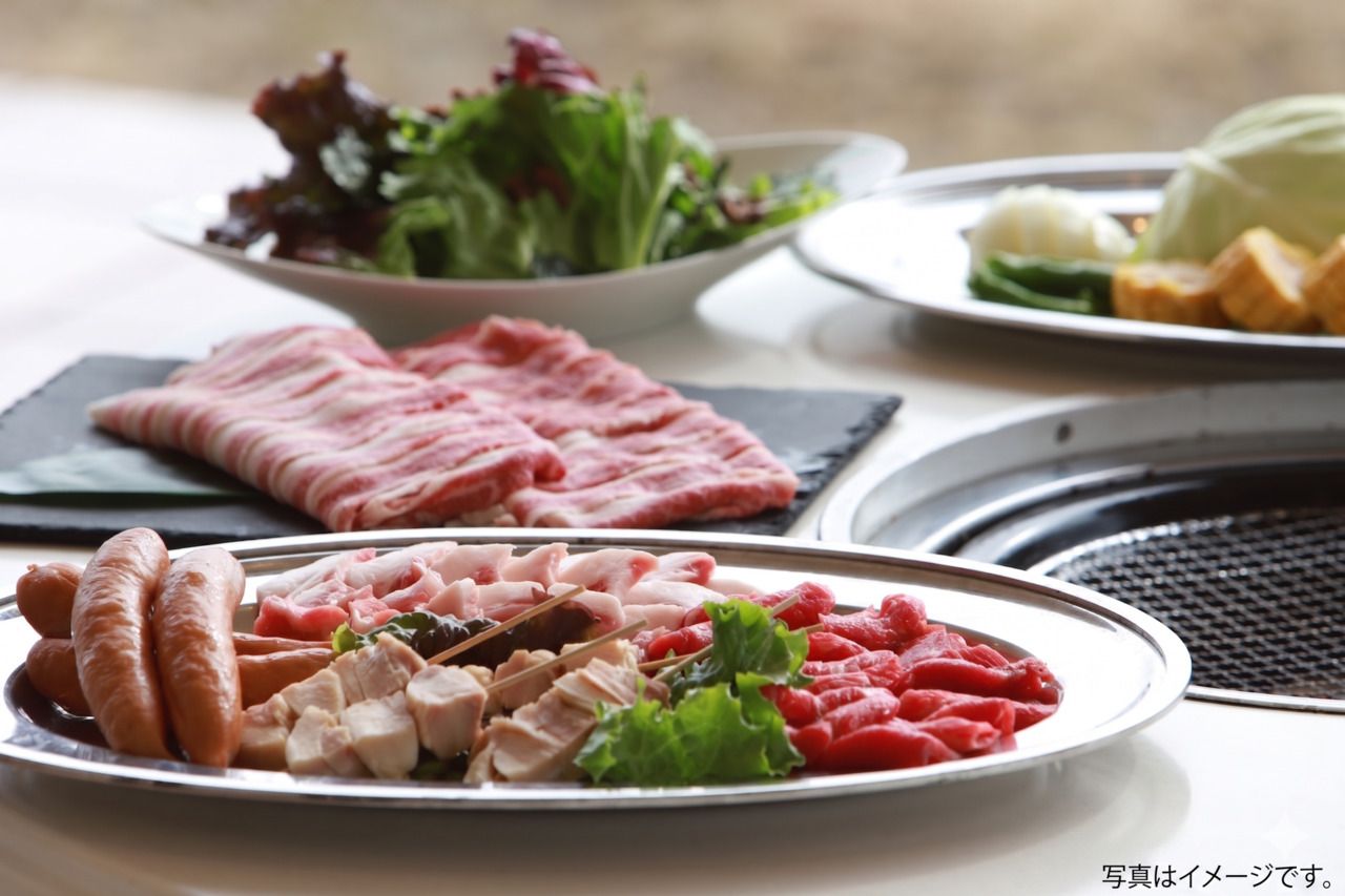 Omi beef yakiniku shabu-shabu barbecue lunch
