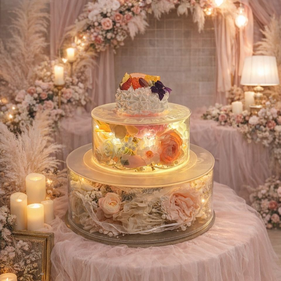 June 1st onwards: [Anniversary Lunch ☆ Birthday] Enjoy a fantastical aquarium setting with a stylish luminous cake! 8 dishes in 5 courses, including grilled beef skirt steak and chicken thigh churrasco as the main courses, plus beef tendon and mushroom cheese risotto. 